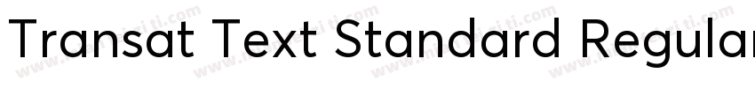 Transat Text Standard Regular字体转换